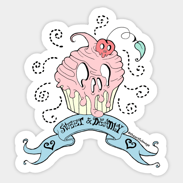 Sweet and Deadly Sticker by Artful Magic Shop